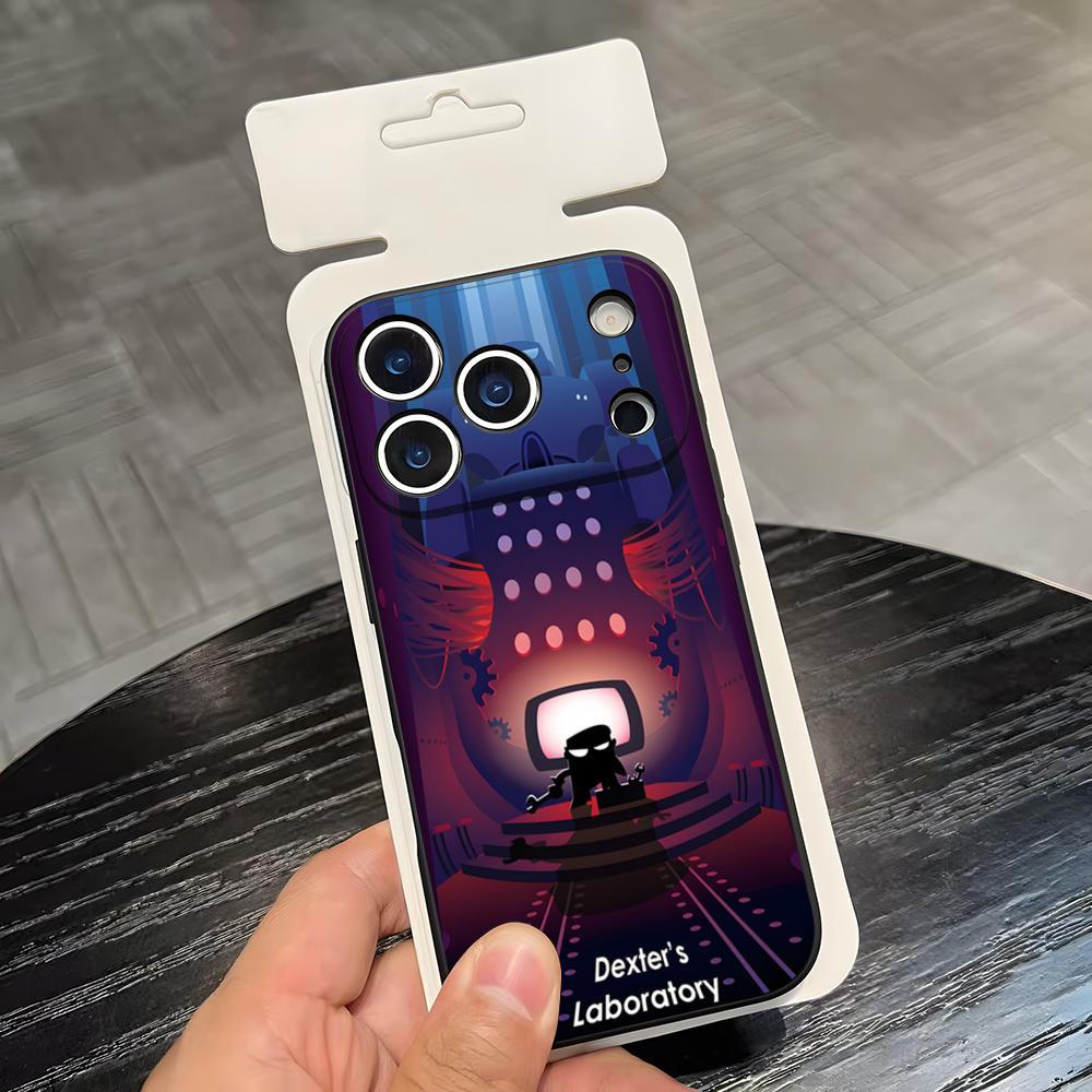 Cartoon D-Dexters L-Laboratory Phone Case For IPhone 17 Air 16 E Pro Max 15 14 13 Mini 12 Pro 11 Max Plus Black Soft Shell