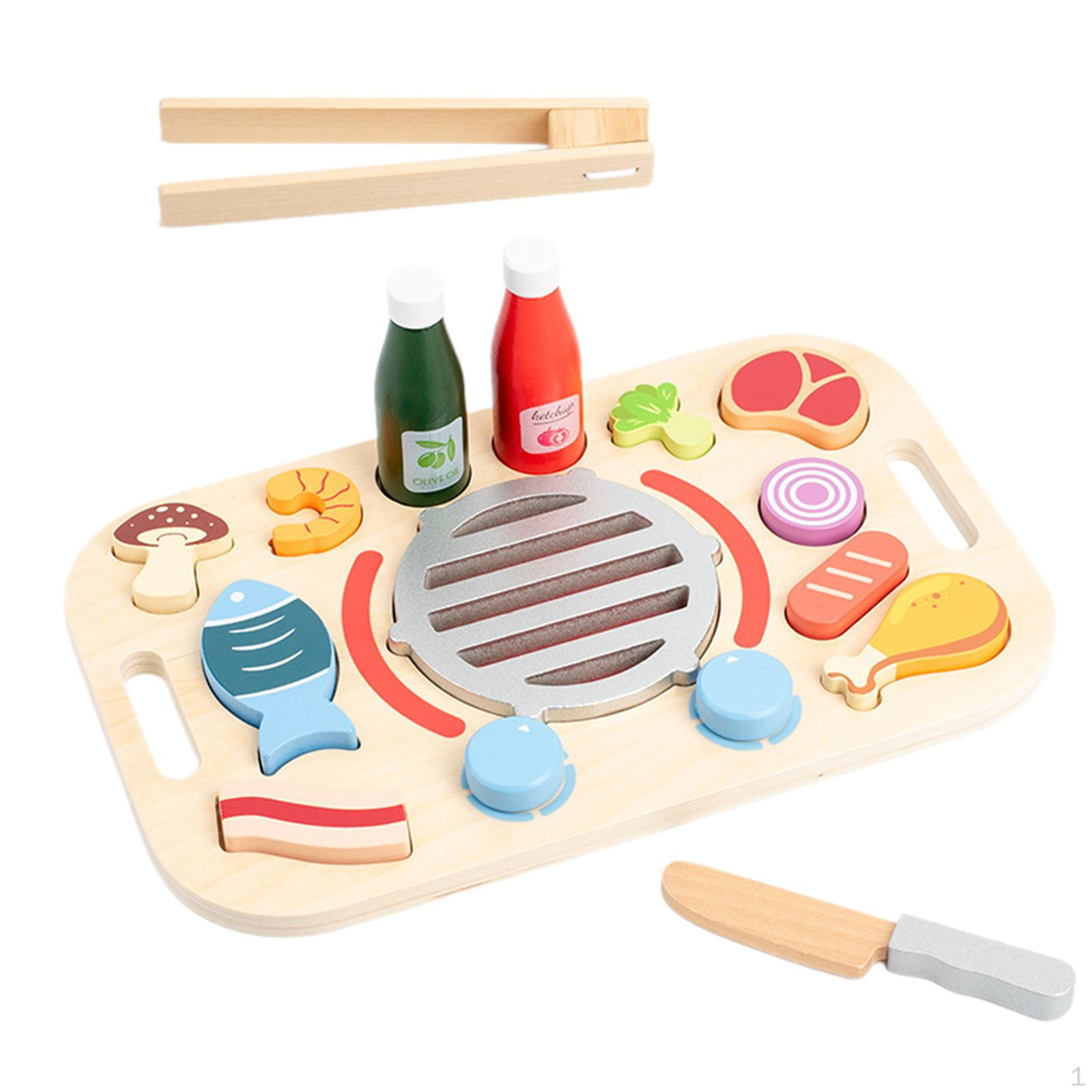 

Деревянный игровой набор для приготовления пищи BBQ