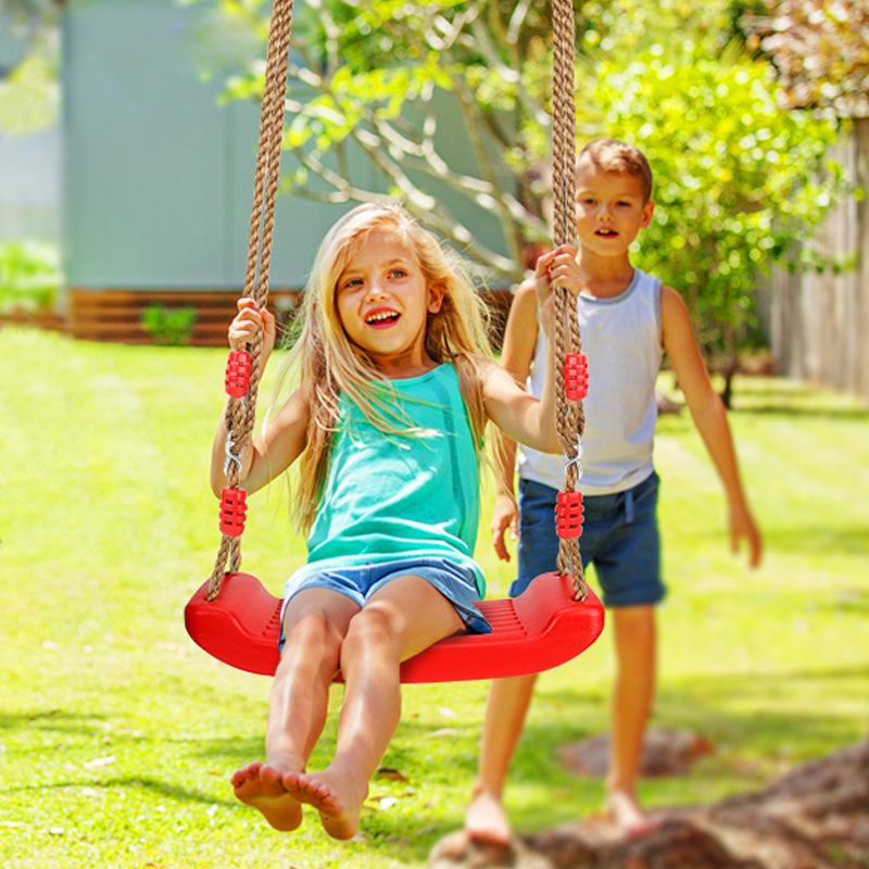 Adjustable Children s Plastic Swing for Indoor/Outdoor Use None красный