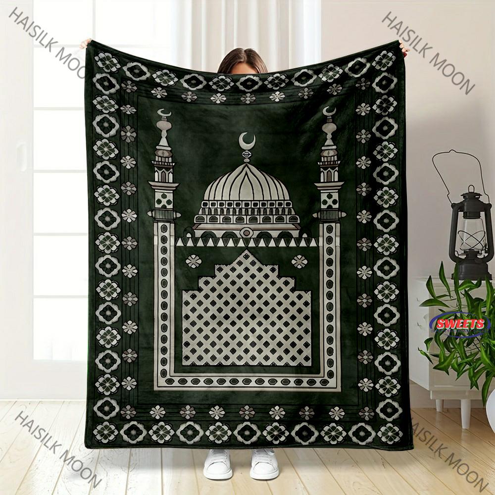 Neu eingetroffen! Islamische Geschenke Muslimische Gebets-Reise-Gebetsdecke Schlafzimmer Sofa Vier-Jahreszeiten-Schaldecke Tolles Geschenk für Freunde