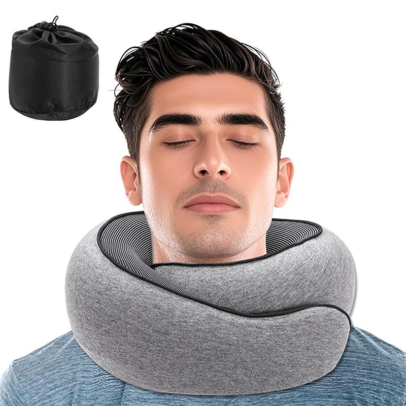 Cuscino da Viaggio per il Collo in Memory Foam per Comfort in Aereo Design Compatto ed Ergonomico per Viaggi, Viaggi in Auto, Uso Domestico Ideale
