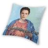 Twilight Edward Jezus Kussensloop Bedrukking Polyester Kussenhoes Robert Pattinson Sierkussenhoes Huis Ritssluiting 40*40cm