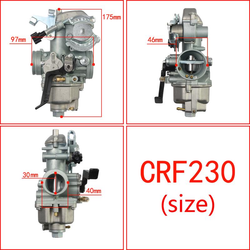 CRF230 Motorcycle Carburetor 30mm Carb  For Honda CRF 230 CRF230 CRF230F CRF230R XR CBX250 CBX200 A AC 200cc-250cc 05-09 12-2016