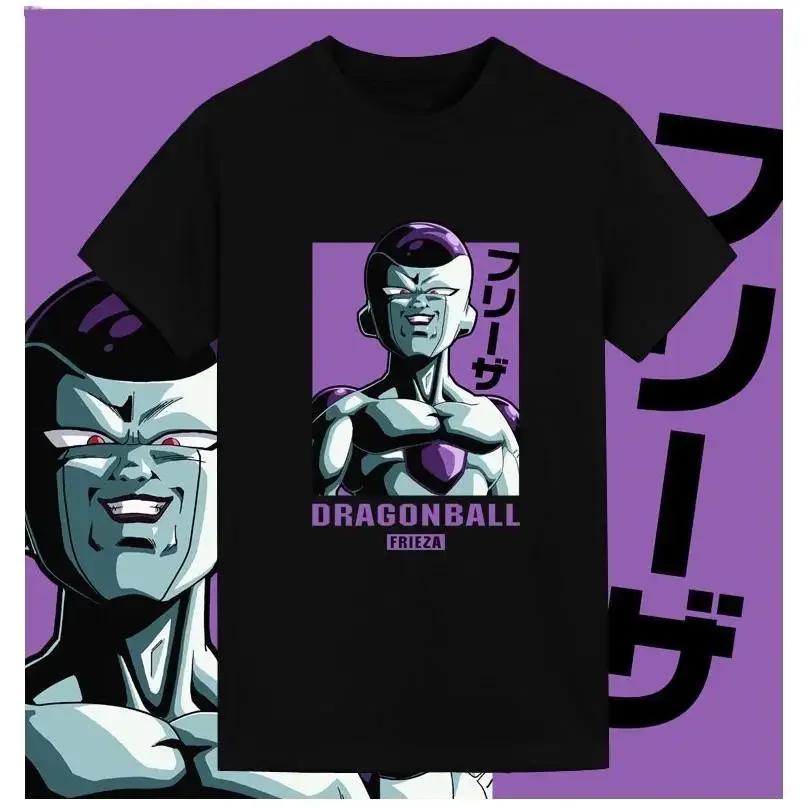 Dragon Ball 2026 New Hot Y2K Pure Cotton T-shirt Men's Women's King-size Randomly Give Dragon Ball Badges