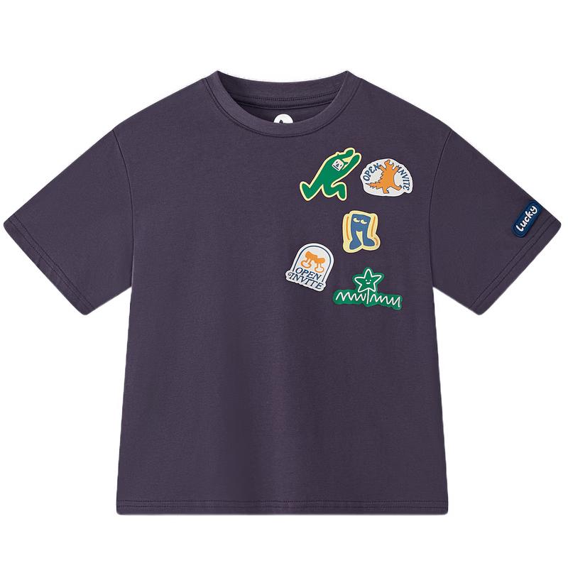 MQD Boys' Pure Cotton Cartoon Short-Sleeve T-Shirt