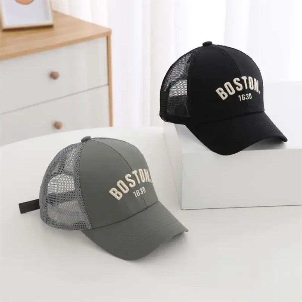Letter Embroidery Peaked Hat Breathable Mesh Sun Hats Casual Baby Baseball Cap  Summer