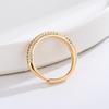 South Korea's bright giant flash full diamond ring ins cold wind opening adjustable light luxury ring ring