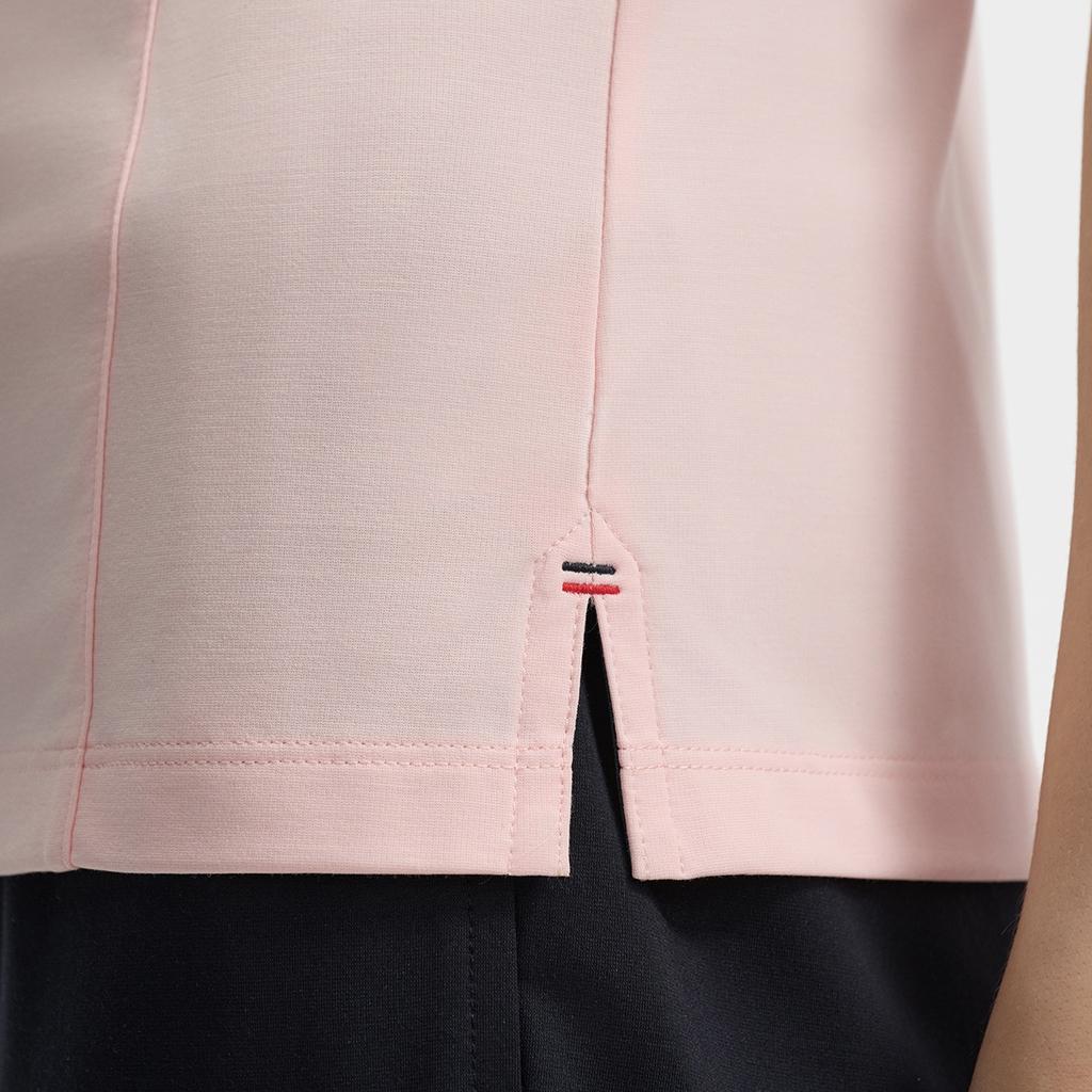 Fila DNA French Chic Youthful Summer Breathable Polo Shirt Women Tops Raspberry-Pink F11W431101FLP