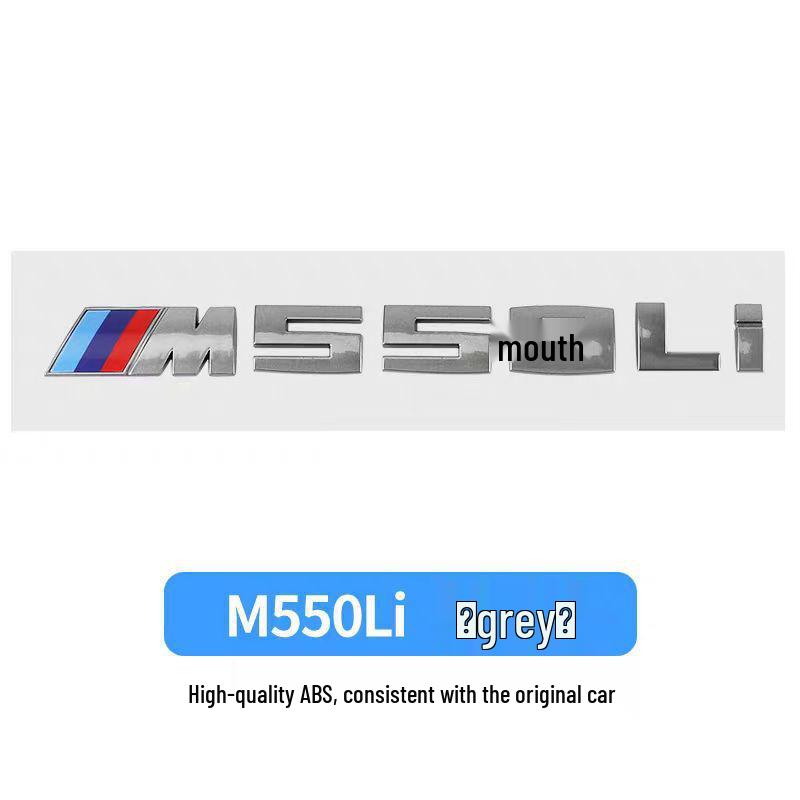 BMW Gray Car Emblem Stickers M330I M340I M550I M240I M530I Rear Modifications