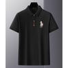 STORN Men's Embroidered Casual Fashion Short Sleeved POLO Shirt Summer Comfortable Top