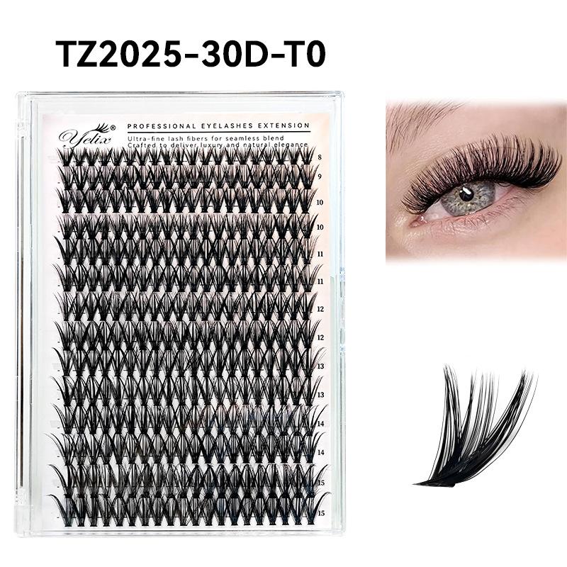 False Eyelash Book Glue Large Capacity Mixed Single Cluster Segmented 30D40D50D Hair
