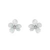 Elegante Eisblau-Kristall-Blumenstecker mit Süßwasserperle für Damen