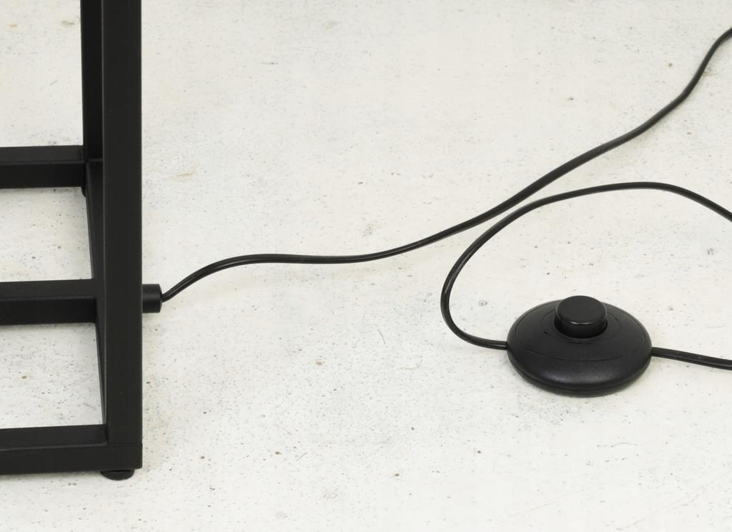 Stehlampe, Stehend, Metallschirm, Schwarz, 130 cm