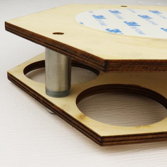 Honeycomb Golf Ball Display Holder Wall Mount Wooden Hexagonal Golf Ball Show Collector