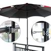 1Pc Courtyard Umbrella Stand Clamp Heavy Duty Metal Umbrella Holder Ajustable Outdoor Umbrella Base And Mount Chair Clamp