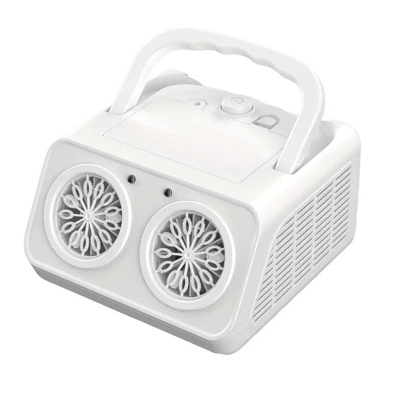 Dual-Hole Portable Automatic Bubble Machine for Weddings and Celebrations