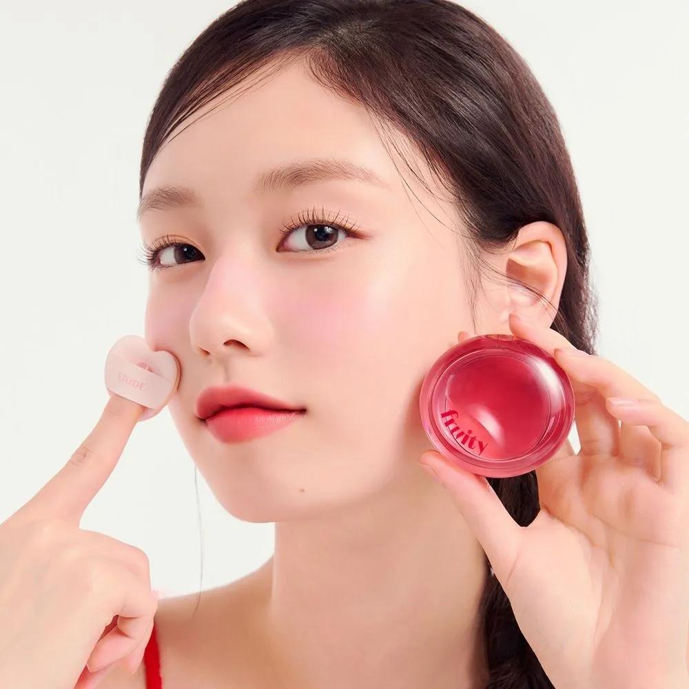 Fruity Lip & Cheek Blur Balm / Lip & Cheek / Cream Blush / Lip Balm / Cherry Tomato 04 Unripe plums