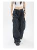 Jeans Blu Larghi Harajuku da Donna per l'Estate Streetwear Hip Hop Oversize Casual Gamba Larga Vintage Pantaloni in Denim Y2k Pantaloni Larghi