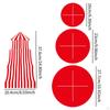 Carnival Cupcake Stand Cake Display Tray Red White Striped for Parties and Cafes