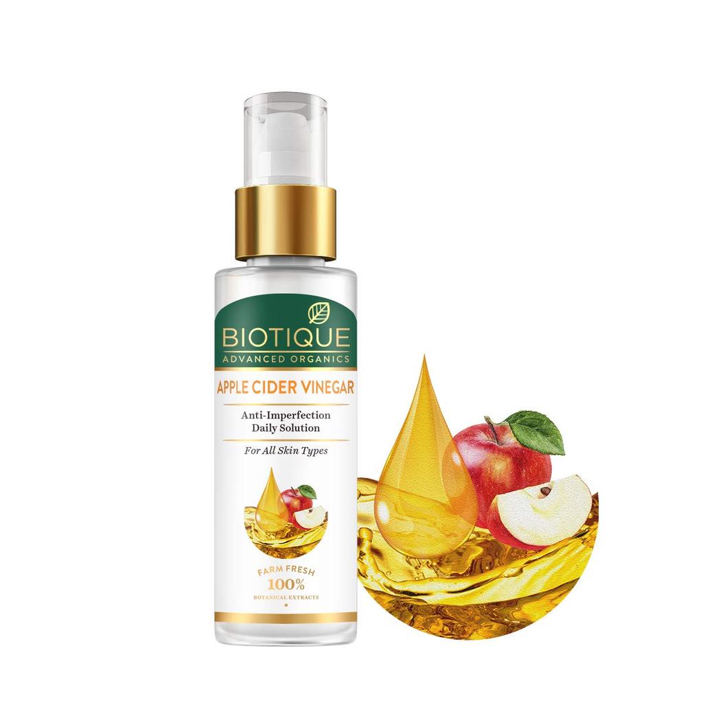 Biotique Apple Cider Vinegar Face Serum For Clear Skin, Anti-Blemish, Vegan, 30ml, Organic, Dark Spot Treatment