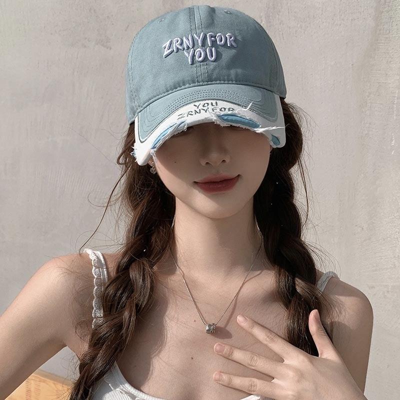 Embroidered Color Block Baseball Cap With Adjustable Fit For Summer Casual Men Women
