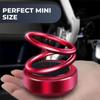 Solar Car Carrying Fragrance Air Freshener Perfume Double Ring Rotary Decoration Automobile Interior Air Outlet Diffuser