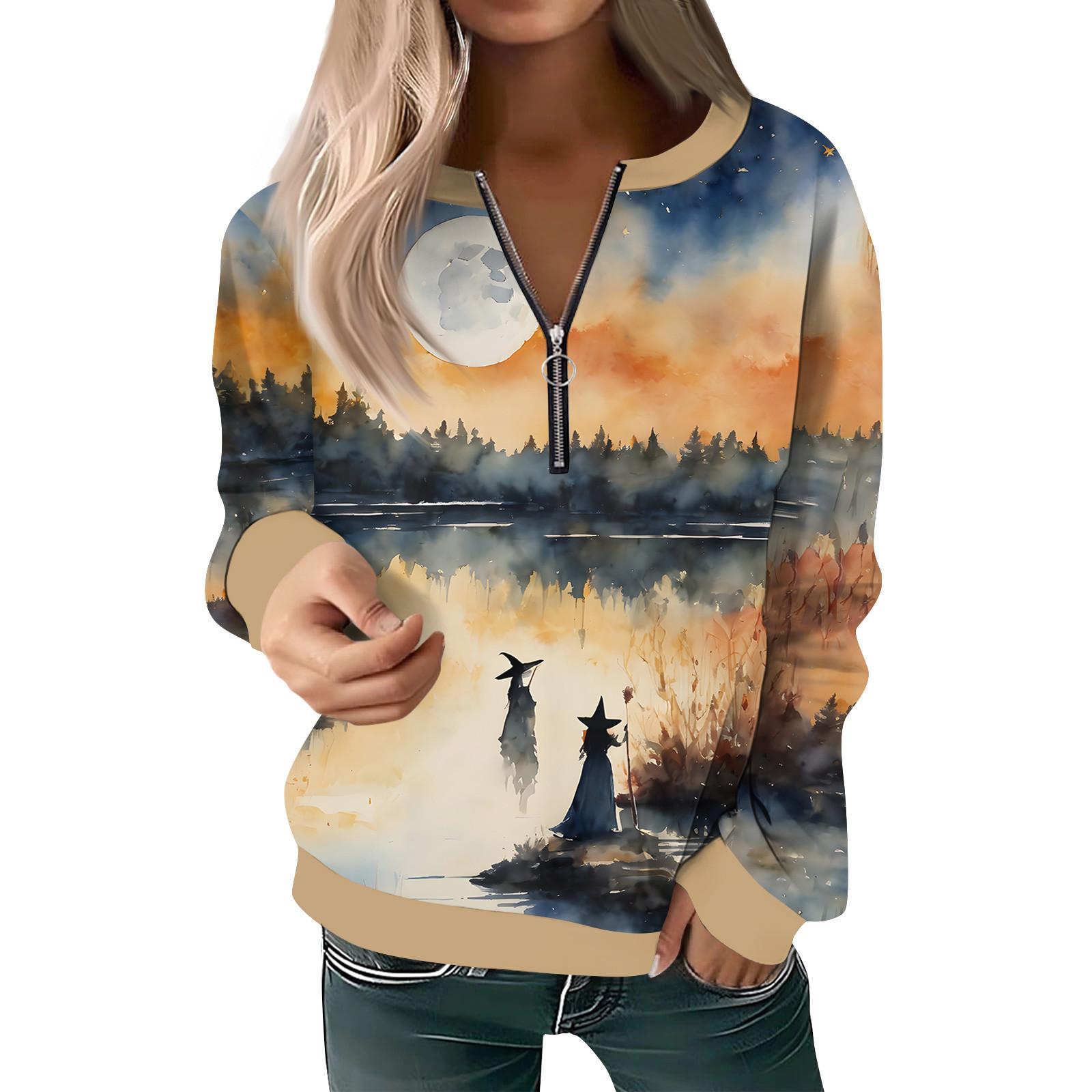 

Женская толстовка, пуловер, базовый пуловер на молнии, V-образный вырез, длинный рукав, повседневный пуловер на все сезоны XL шафрановый