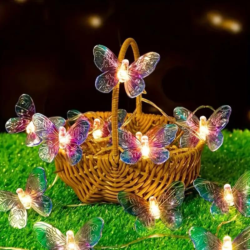 

Очаровательная фиолетовая светодиодная гирлянда в виде бабочки на батарейках, идеально подходит для украшения спальни, дня рождения, сада и свадьбы