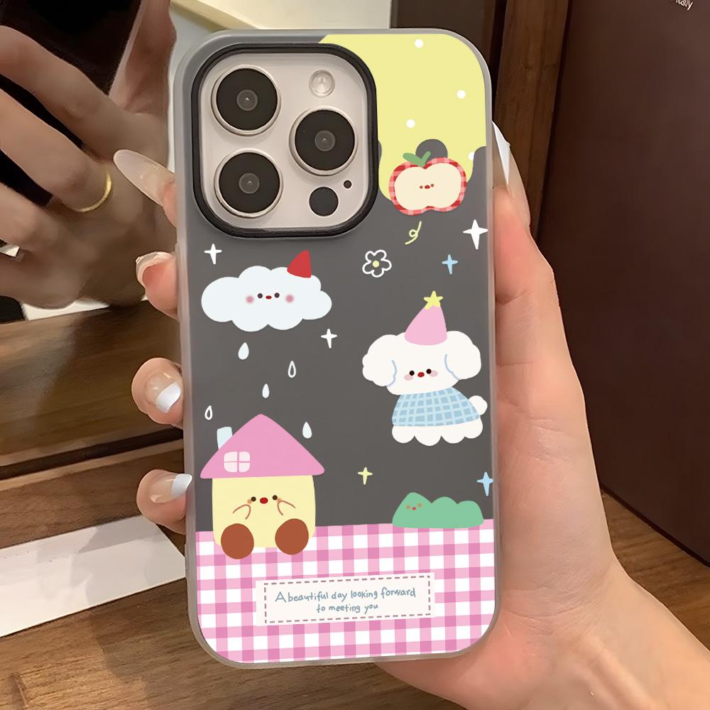 Malt telefondeksel til iPhone 15 11 13 14 for 15 16 Pro Max 12 13 16 Pro Søtt Fasjonabelt Morsomt Lanyard-telefondeksel Siste Toppselgende Anbefalinger