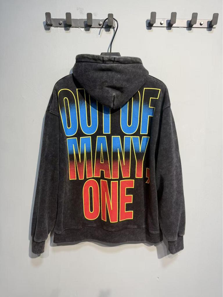 Godspeed 25ss Retro Washed Pure Cotton American Hip Hop Hoodie (Autumn/Winter Collection)