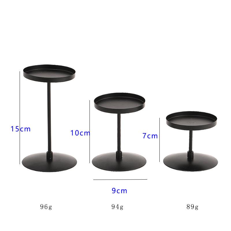 3Pcs Candle Holders for Pillar Candles Tray - Matte Christmas Decorations Indoor,Perfect Centerpieces for Tables,Home Decorator