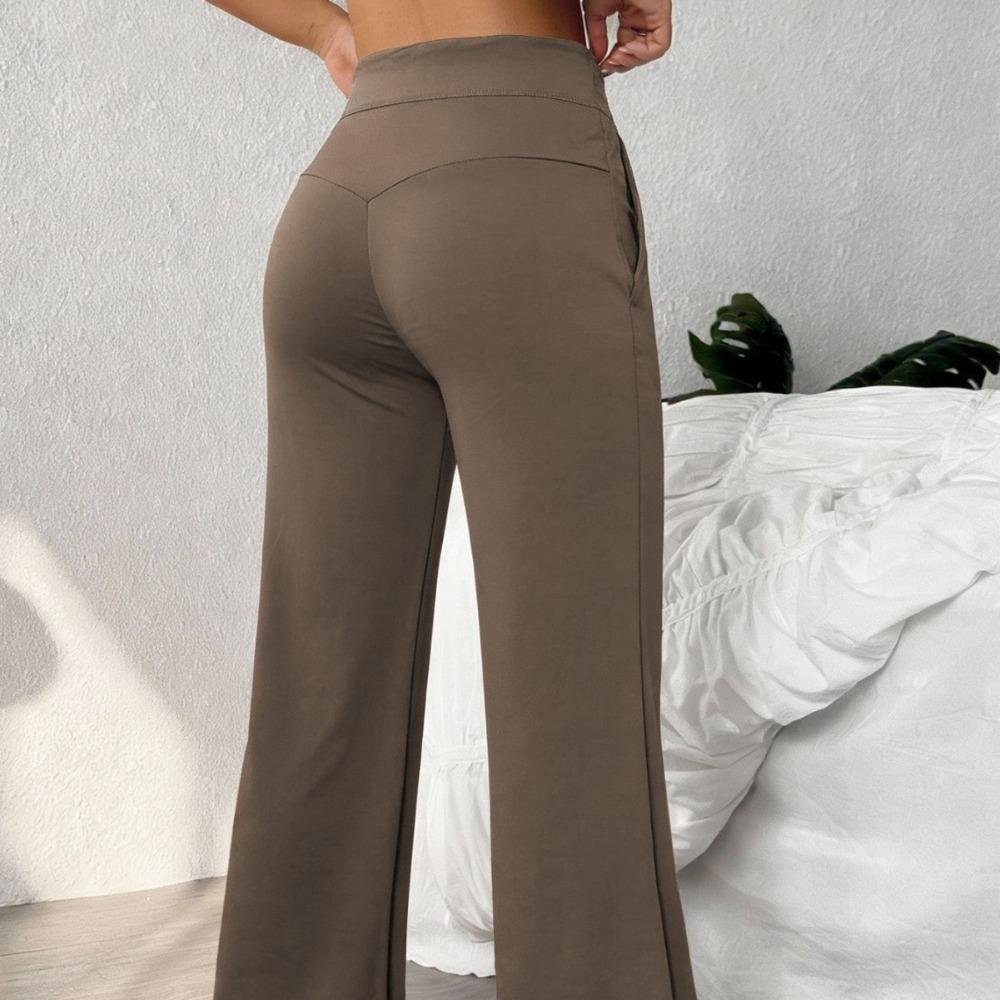 Straight Leg Sports Pants for Women, New Loose Quick Drying Pilates, Running Training Yoga Pants Fitness Suit
