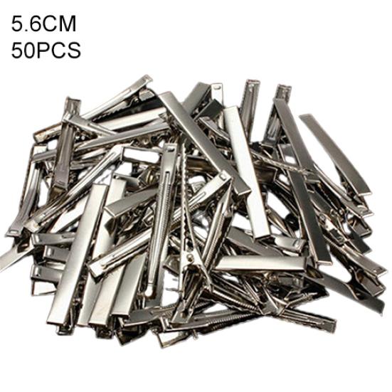 50Pcs Mini Metal Prong Alligator Clips Hair Bows Hair Accessories Beauty Tool