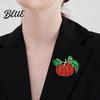 Pumpkin Brooch Pin Rhinestone Brooch, Lapel for Halloween Thanksgiving Harvest Festival, Autumn Clothing Accessory Suits Coats Bags Decorative Pins