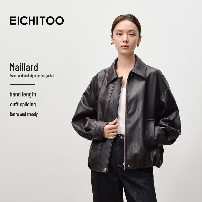 EICHITOO Women s Commuter Lapel Jacket M