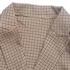 2026 Autumn/Winter Women's Slim-Fit Millefiori Brown Houndstooth Suit Jacket