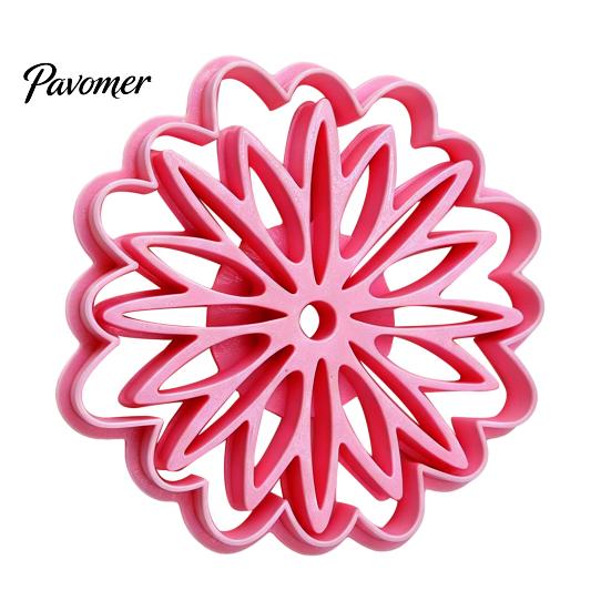 Kitchen Baking Accessories 3D Printed Flower Cookie Cutter, Petal Patterns Safe PLA Mold, DIY Craft Clay Molds Reusable Crafts Embossing Tool