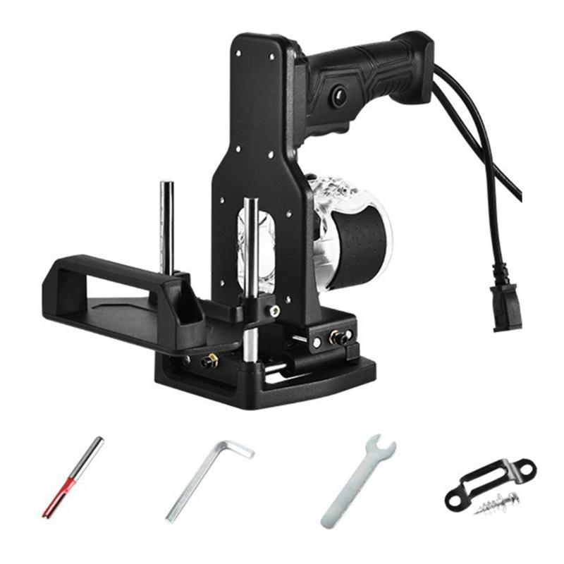 Professional Woodworking Slotting Machine Portable 2 in 1 Small Frame Mold Slotting Bracket Cabinet Hole Fixing