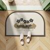 Clearance Home American Retro Diatom Mud Floor Mat Carpet Home Entry Toilet Rub Foot Absorbent Mat Entrance Kitchen