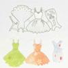 Women Dress Die-Cuts Lady Dress Frame Metal Cutting Dies for DIY Embossing Scrapbooking Paper Cards-Photo Making-Decor