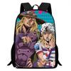 Zaino Scolastico per Bambini del Cartone Animato JoJo's Bizarre Adventure Leggero Ergonomico a Doppia Spalla Con Disegno Stampato Voti