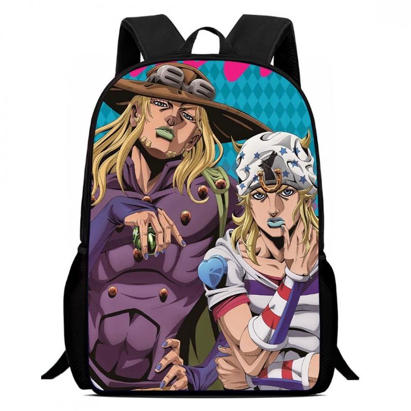 Zaino Scolastico per Bambini del Cartone Animato JoJo's Bizarre Adventure Leggero Ergonomico a Doppia Spalla Con Disegno Stampato Voti