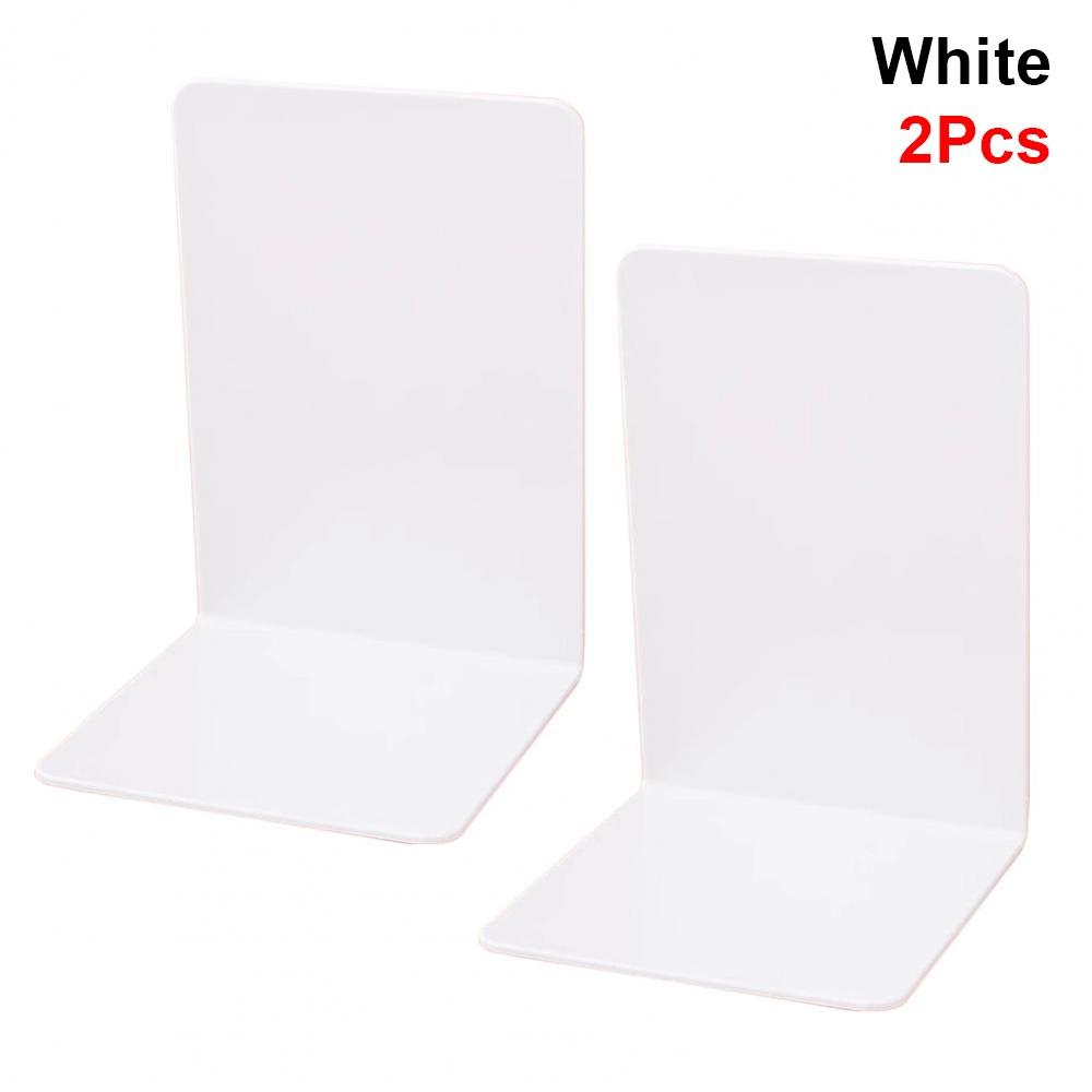 1/2Pcs L-Shaped Book Stoppers Holders Thickened Desk Bookshelf Simple Bookend for Library Bedroom