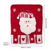 Chair Back Cover Xmas Dining Chair Cover Dinner Chair Seat Cover for Christmas Holiday Festival Decor