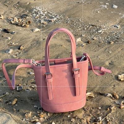 Damen Schultertaschen Lässig Vielseitig Rosa Hand-Crossbody-Tasche für Damen Eimertasche Damen Designer Taschen Geldbörse und Handtasche