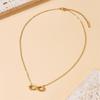 Kuziduocai 100% Stainless Steel New Fashion Waterproof Jewelry Gold-plated Infinite Charm Chain Women Necklaces Bracelets