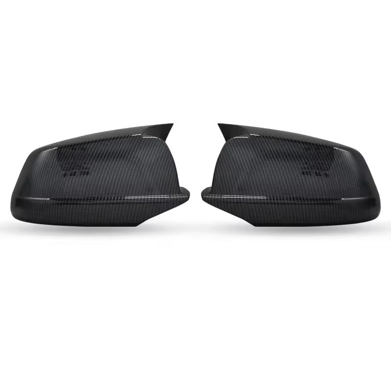 Car Decoration Door Mirror Cover For BMW 5-Series F10 F11 F18 2010-2013 Carbon Fiber Glossy Black Rearview Accessories