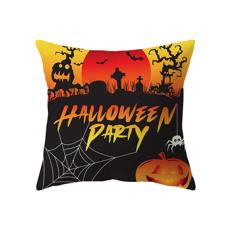 Halloween Theme Pillow Cover Sofa Cushion  Holiday Gift Party Decor Home