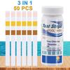 1Pc  3-in-1 Swimming Pool Water Test Strips/bottled PH Chlor-alkali Bromine Hardness Test Strips, Hot Spring Water Quality Test Strips