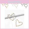 Shaped Fashionable Heart Alloy Earrings For Women Minimalist Street Chic Design